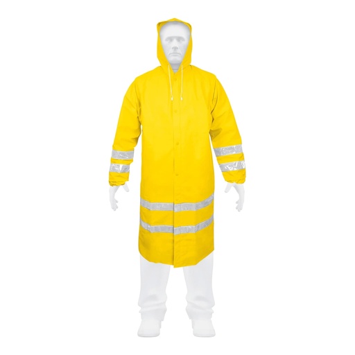 [17721] Gabardina impermeable doble capa con reflejante, CH, Truper IM-REF-S