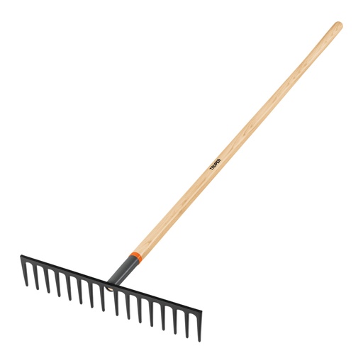[17888] Rastrillo recto reforzado, 16 dientes, mango de 60', Truper R-16MX