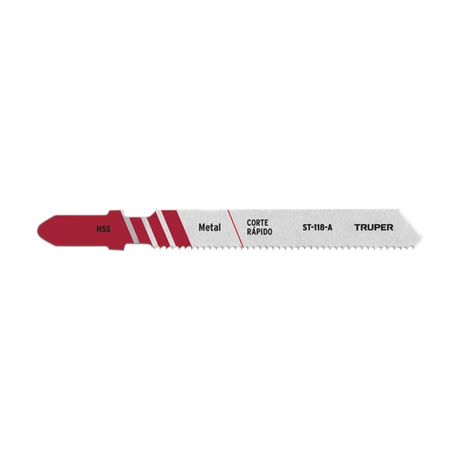 [18128] Blíster con 5 seguetas 21 DPP zanco 'T' corte recto metal ST-118-A