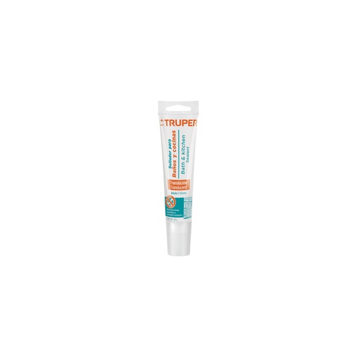 [18567] Sellador translúcido para baños y cocinas, 85 g, Truper SIL-85BCT