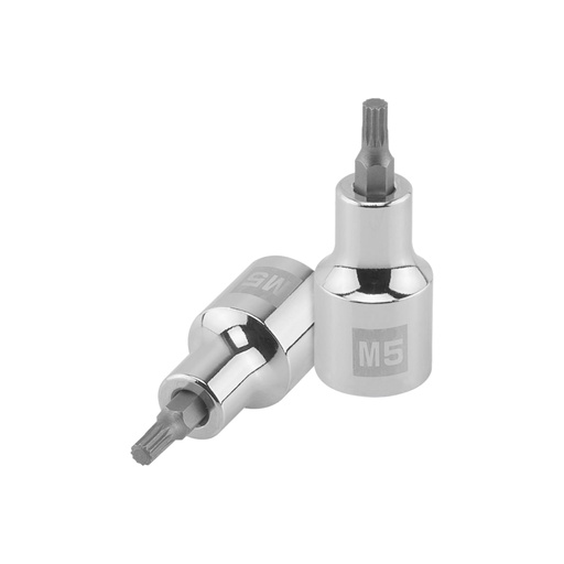 [101292] Dado punta corta bristol M5, cuadro 1/2', Truper D-1205-BC