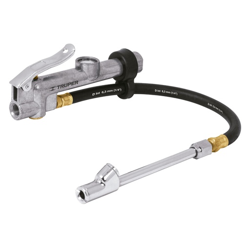 [19028] Inflador calibrador, cabeza doble, prof. 1/4' NPT, TRUPER INFCA