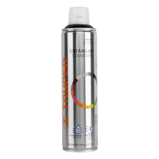 [19031] Pintura en aerosol, negro brillante, bote esbelto, 400 ml PA-NB