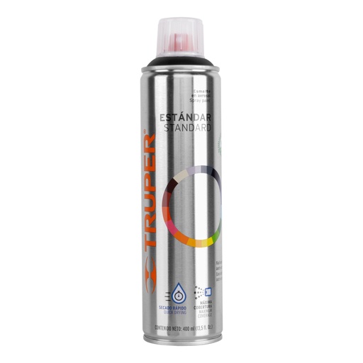 [19033] Pintura en aerosol, negro mate, bote esbelto, 400 ml PA-NM