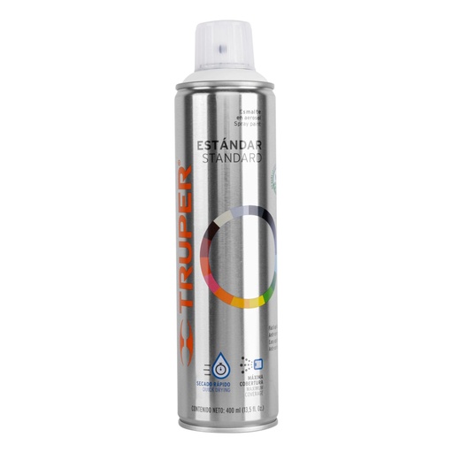 [19034] Pintura en aerosol, blanco mate, bote esbelto, 400 ml PA-BM
