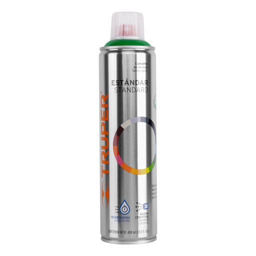 [19048] Pintura en aerosol, verde ecológico, bote esbelto, 400 ml PA-VE