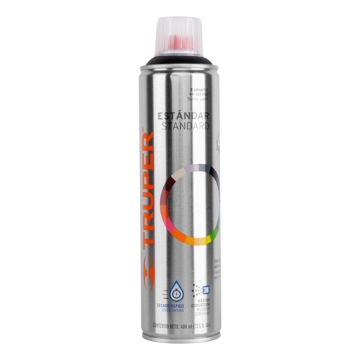 [19054] Pintura en aerosol, negro satín, bote esbelto, 400 ml PA-NS