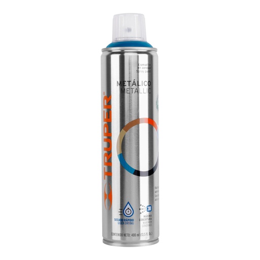 [19060] Pintura en aerosol, azul metálico, bote esbelto, 400 ml PAM-AZ