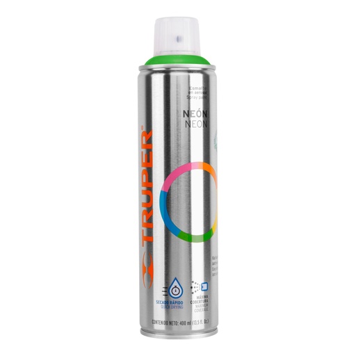 [19073] Pintura en aerosol, verde neón, bote esbelto, 400 ml PAF-VE