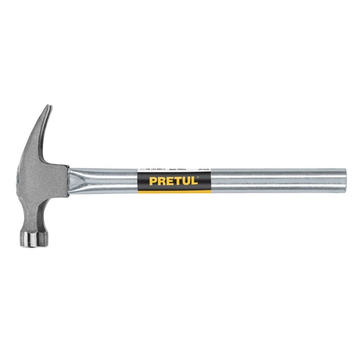 [20596] Martillo uña recta 16 oz, mango tubular, Pretul MTR-16P