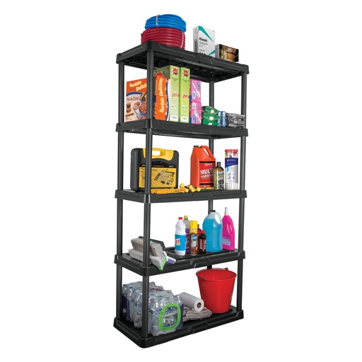 [20614] Estante plástico 5 repisas cap. 35 Kg, 180x44x92, PRETUL EST-5P