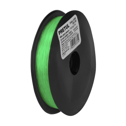 [22059] Carrete con 100 m de hilo para pesca verde calibre 0.40 mm HIPE-40V