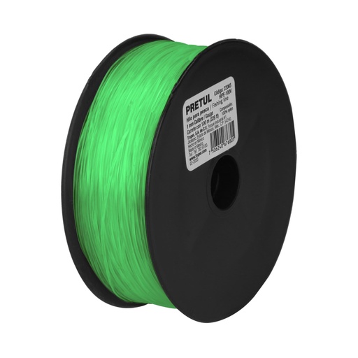 [22065] Carrete con 100 m de hilo para pesca verde calibre 1.00 mm HIPE-100V