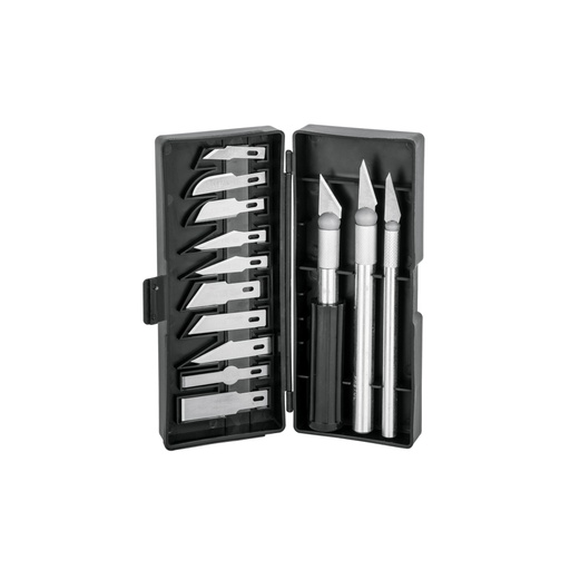 [22409] Juego de exactos con 13 cuchillas en estuche, PRETUL EXA-13P