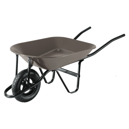 [22647] Carretilla 4 ft3, gris, neumática, bastidor tubular, PRETUL CAP-4NB