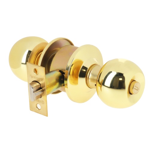 [23563] Cerradura tipo esfera cilíndrico, recámara, brillante, BASIC BAL-LB-RP