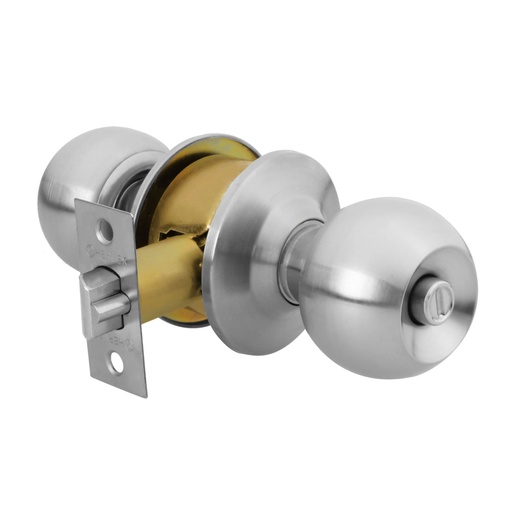 [23565] Cerradura tipo esfera, cilíndrico, recámara, cromo, BASIC BAL-CM-RP