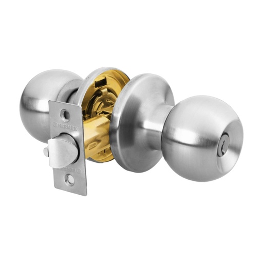[23657] Cerradura tipo esfera, tubular, entrada, cromo, HERMEX BASIC BALT-CM-EP