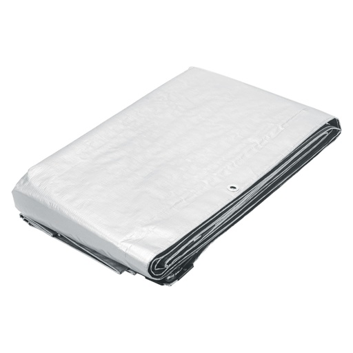 [23776] Lona de polietileno 6 x 12 m, blanca, 110 g/m2, PRETUL LP-612B