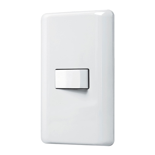 [25084] Placa armada con 1 interruptor de 3 vías, Volteck Basic PA-APSE-EB