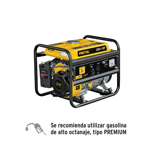 [26033] Generador portátil 1 kW motor a gasolina, PRETUL GEN-10P
