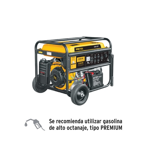 [26035] Generador portátil 5.5 kW motor a gasolina, PRETUL GEN-55P