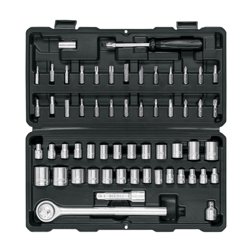 [26090] Juego de 60 herramientas 1/4' y 3/8' para mecánico, Pretul JUDA-60P