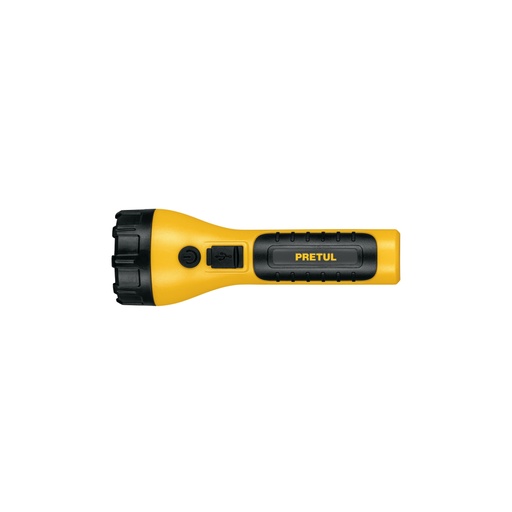 [26102] Linterna plástica de LED, 180 lm, recargable, PRETUL LIRE-180P