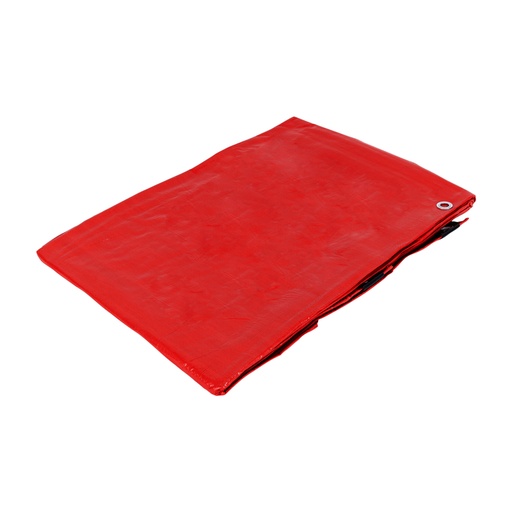 [26157] Lona de polietileno 3 x 6 m, roja, 110 g/m2, PRETUL LP-36R