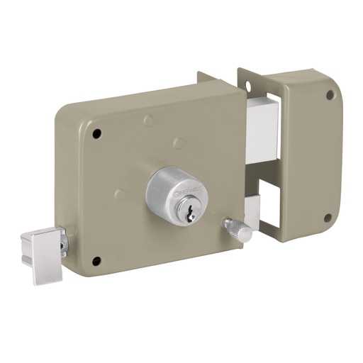 [27047] Cerradura sobreponer der instala-fácil, caja, HERMEX BASIC CS-75DP