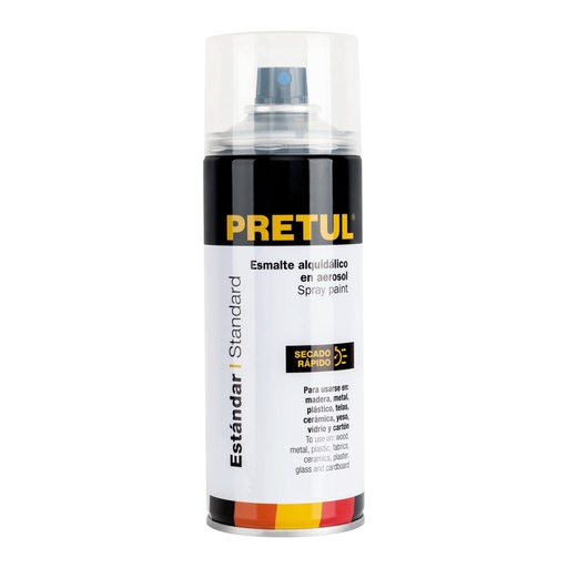 [27176] Pintura en aerosol, transparente, 400ml, Pretul PA-TR-P