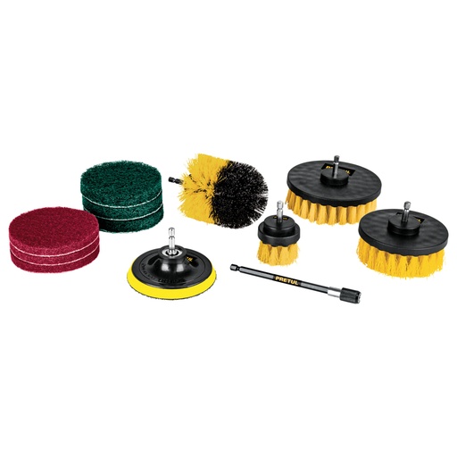 [27191] Juego 12 accesorios de limpieza y asentado p/taladro, Pretul JCE-12P