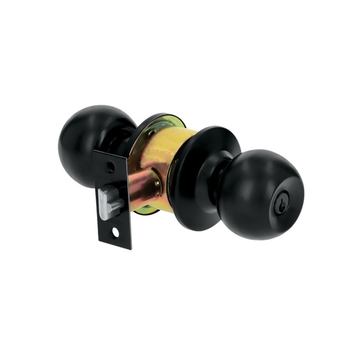 [28138] Cerradura tipo esfera, cilíndrico, recámara, negro, BASIC BAL-NE-RP