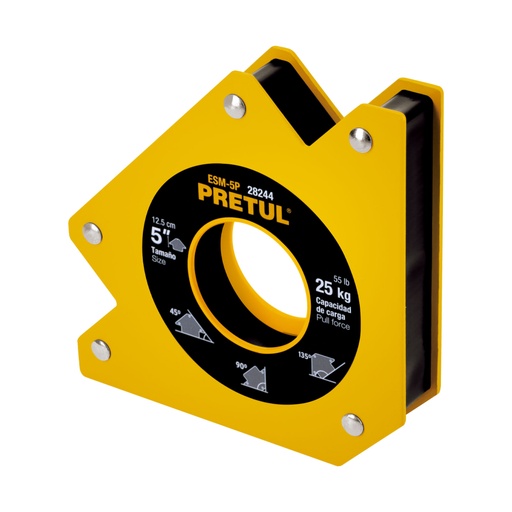 [28244] Escuadra magnética p/soldar, 5', capacidad 25 kg, PRETUL ESM-5P