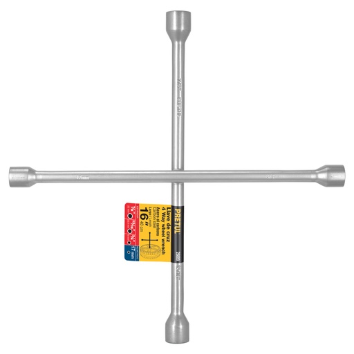 [28889] Llave de cruz 16', acabado negro mate, PRETUL LLCR-16P