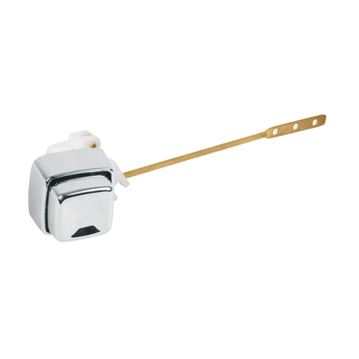 [40009] Botón frontal plástico cromado para WC, FOSET PW-022