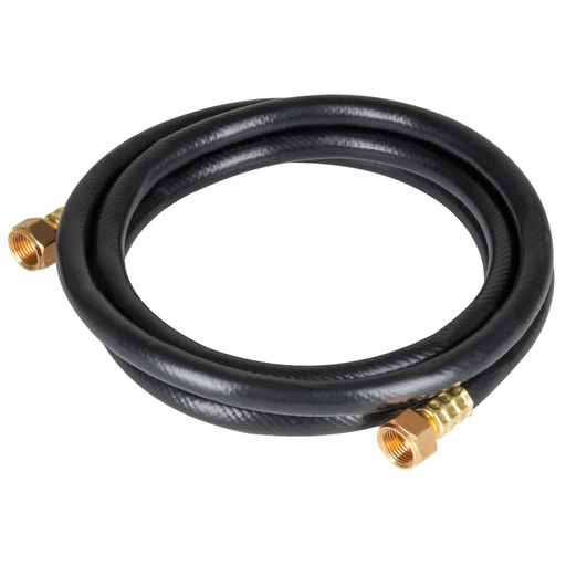 [40074] Manguera para gas, PVC negra, 3/8'x1 m, c/conexión, Foset MGAN-10