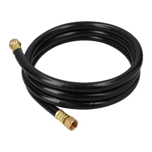 [40076] Manguera para gas, PVC negra, 3/8'x2 m, c/conexión, Foset MGAN-20