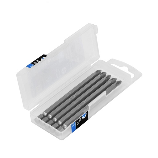 [101812] Estuche con 5 puntas de cruz PH2 largo 4', Truper Expert PUDE-1402