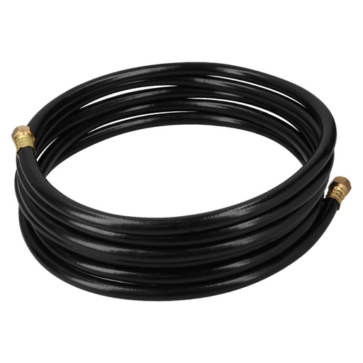 [40079] Manguera para gas, PVC negra, 3/8'x5 m, c/conexión, Foset MGAN-50