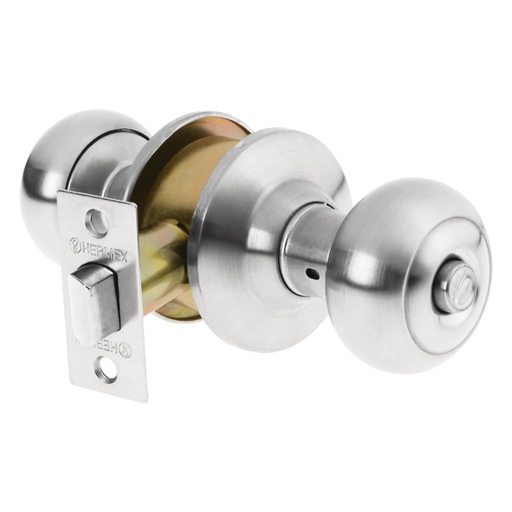 [43450] Cerradura tipo oval para baño, cromo mate, HERMEX CEPO-32B