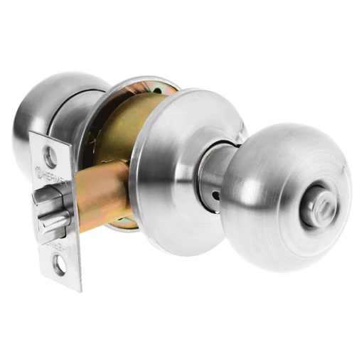 [43452] Cerradura tipo oval para recámara, cromo mate, HERMEX CEPO-32R