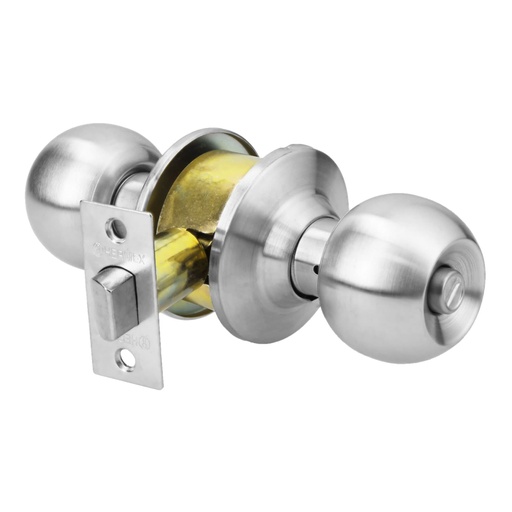 [43462] Cerradura tipo esfera para baño, cromo mate, HERMEX CEPO-31B
