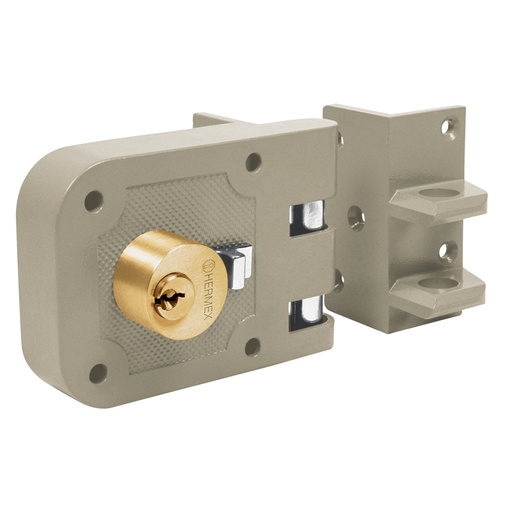 [43493] Cerradura sobreponer, puerta corrediza, clásica, derecha CS-65D