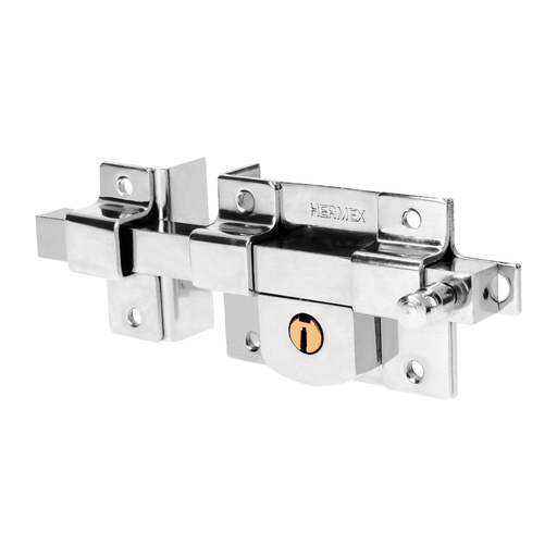 [43508] Cerradura de barra fija, izquierda, blíster, HERMEX CB-40IB