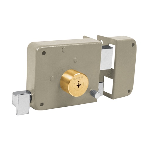 [43528] Cerradura sobreponer derecha clásica, llave tetra, caja CS-80D