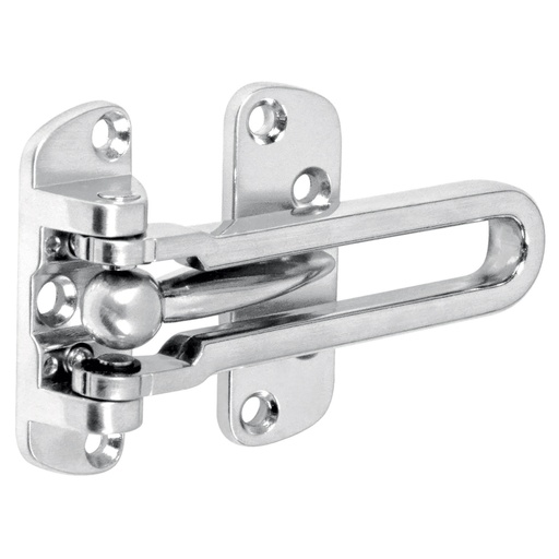 [43703] Pasador abatible para puerta, acabado cromo mate, HERMEX PAAB-3