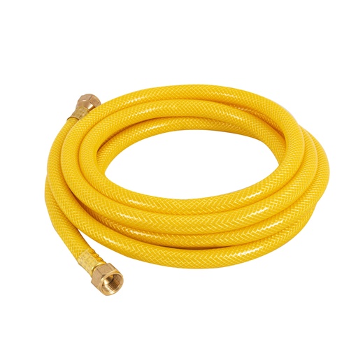 [45012] Manguera para gas, PVC amarilla, 3/8' flare, 3 m, FOSET MGA-30