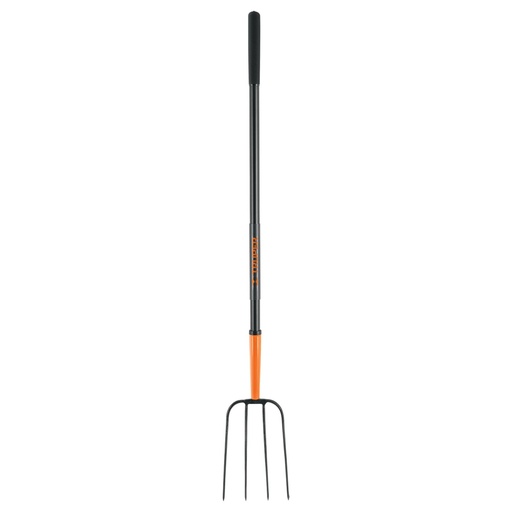 [102100] Bieldo para paja, 4 dientes, mgo largo de acero 48' TRUPER BPJ-4M