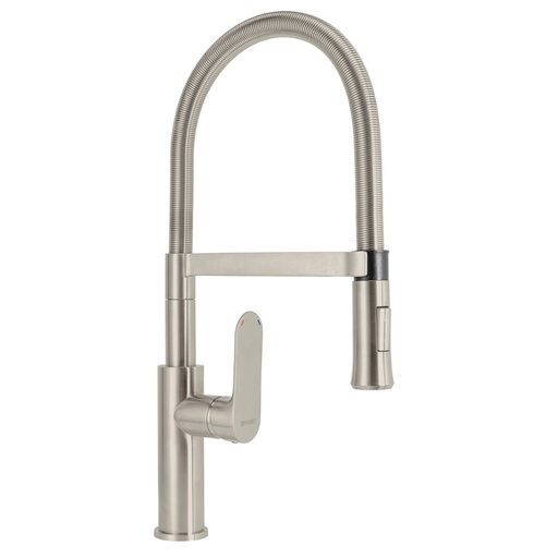 [45184] Monomando nariz flexible para fregadero, satín,FOSET RIVIERA RIM-84N